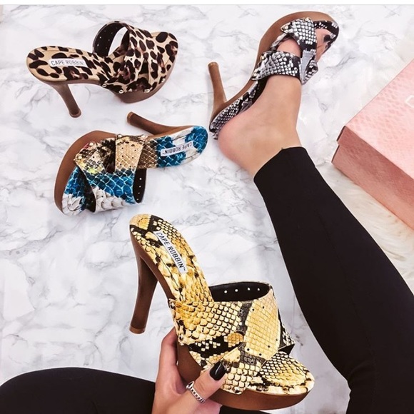 Shoes Snake Print Heel Poshmark